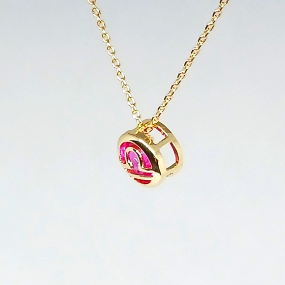 ♎️NWT 14tt GOLD DIPPED LIBRA NECKLACE♎️ - Picture 3 of 5